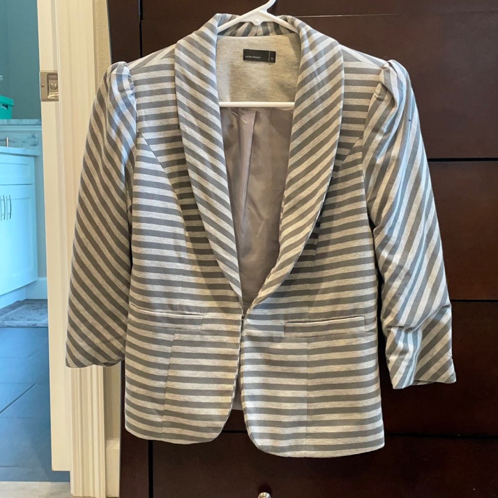 Vero Moda grey Striped blazer